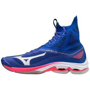 Tenis Para Voleibol Mizuno Wave Lightning Neo Mujer Azules/Rosas/Plateados | Mexico-491602